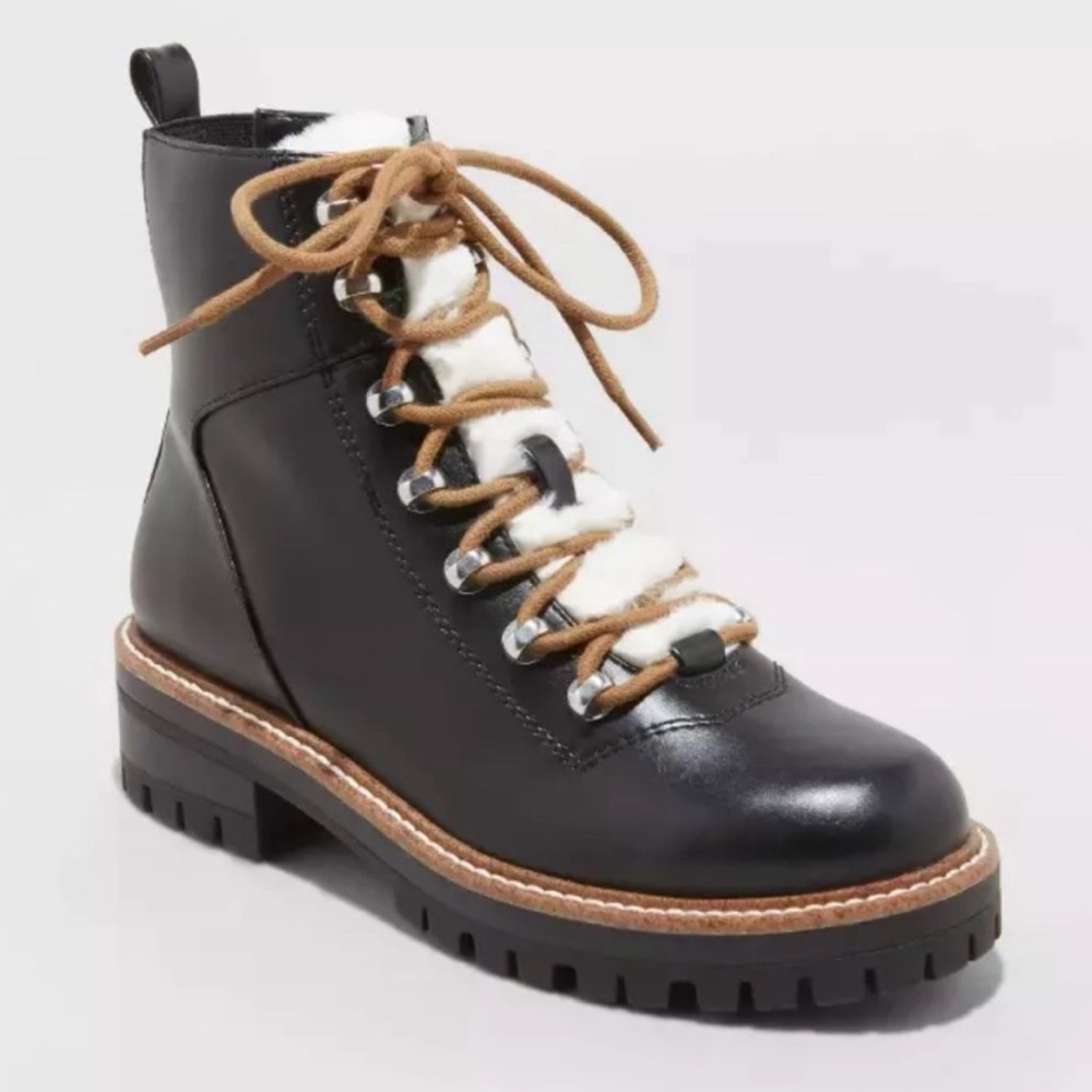 A New Day Women's Leighton Hiking Boots Black 9.5